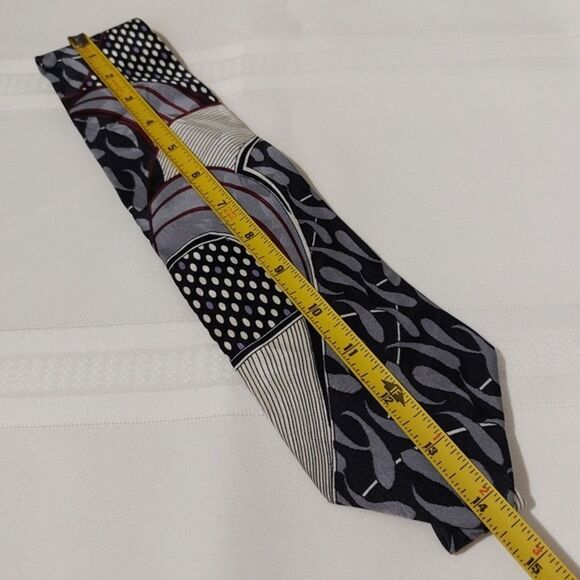 Vintage Don Loper Beverly Hills Multiprint Silk Tie - Picture 7 of 7